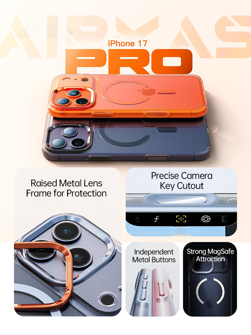 Dopamine Transparent Magnetic Case for iPhone 17 Series