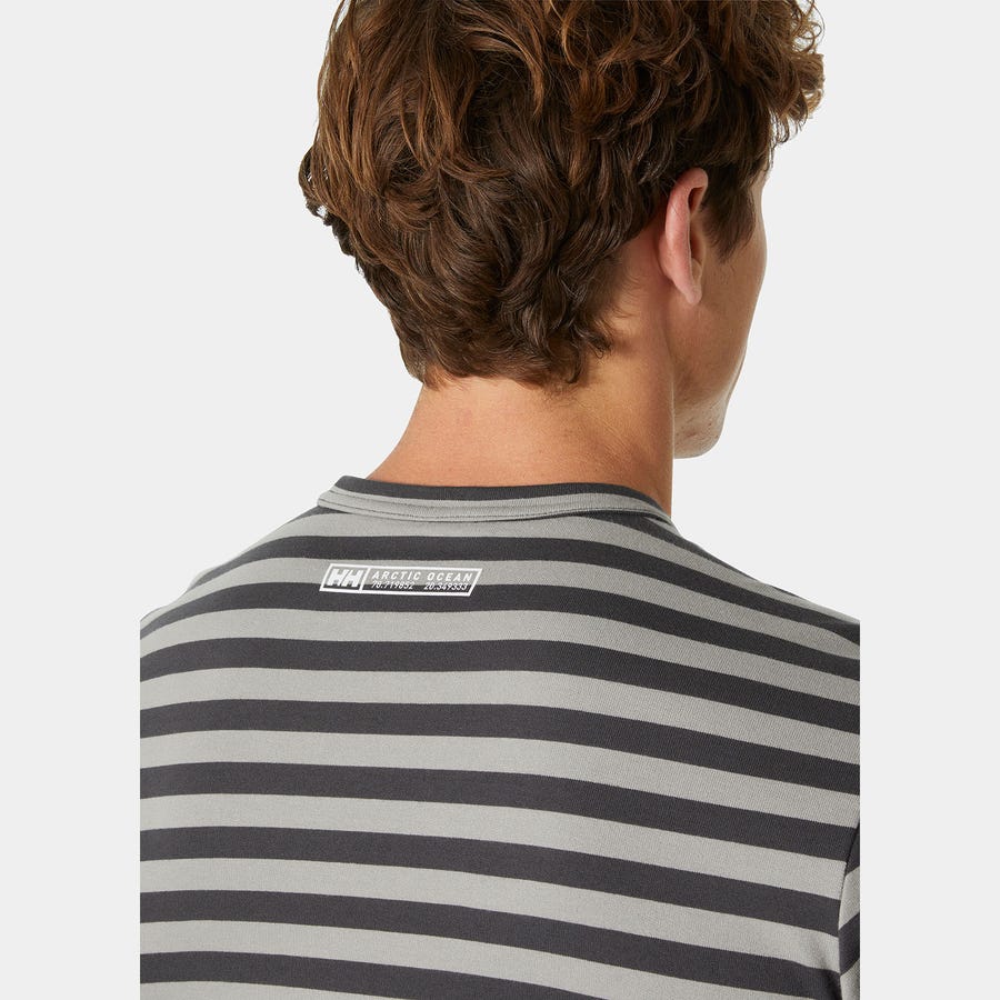 Men's Arctic Ocean Long-Sleeve Cotton T-Shirt