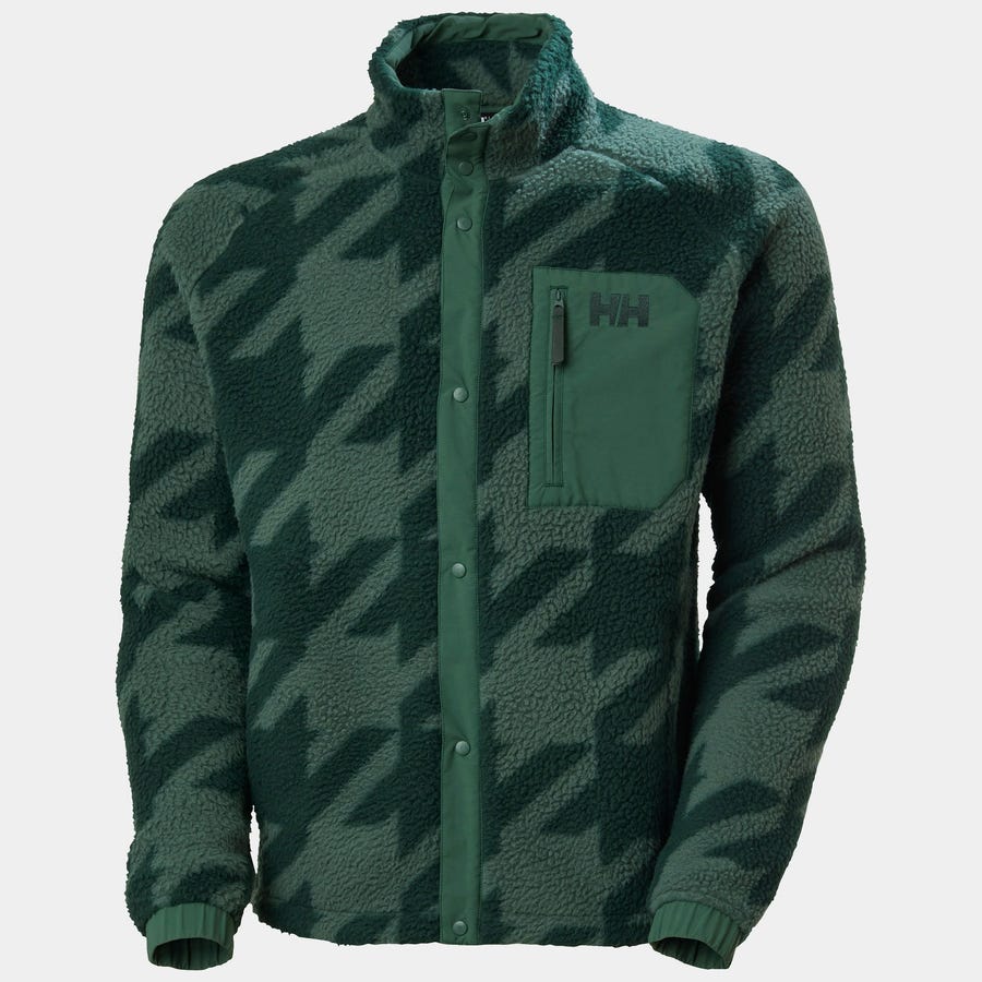 Men's Panorama Printed Pile Snap