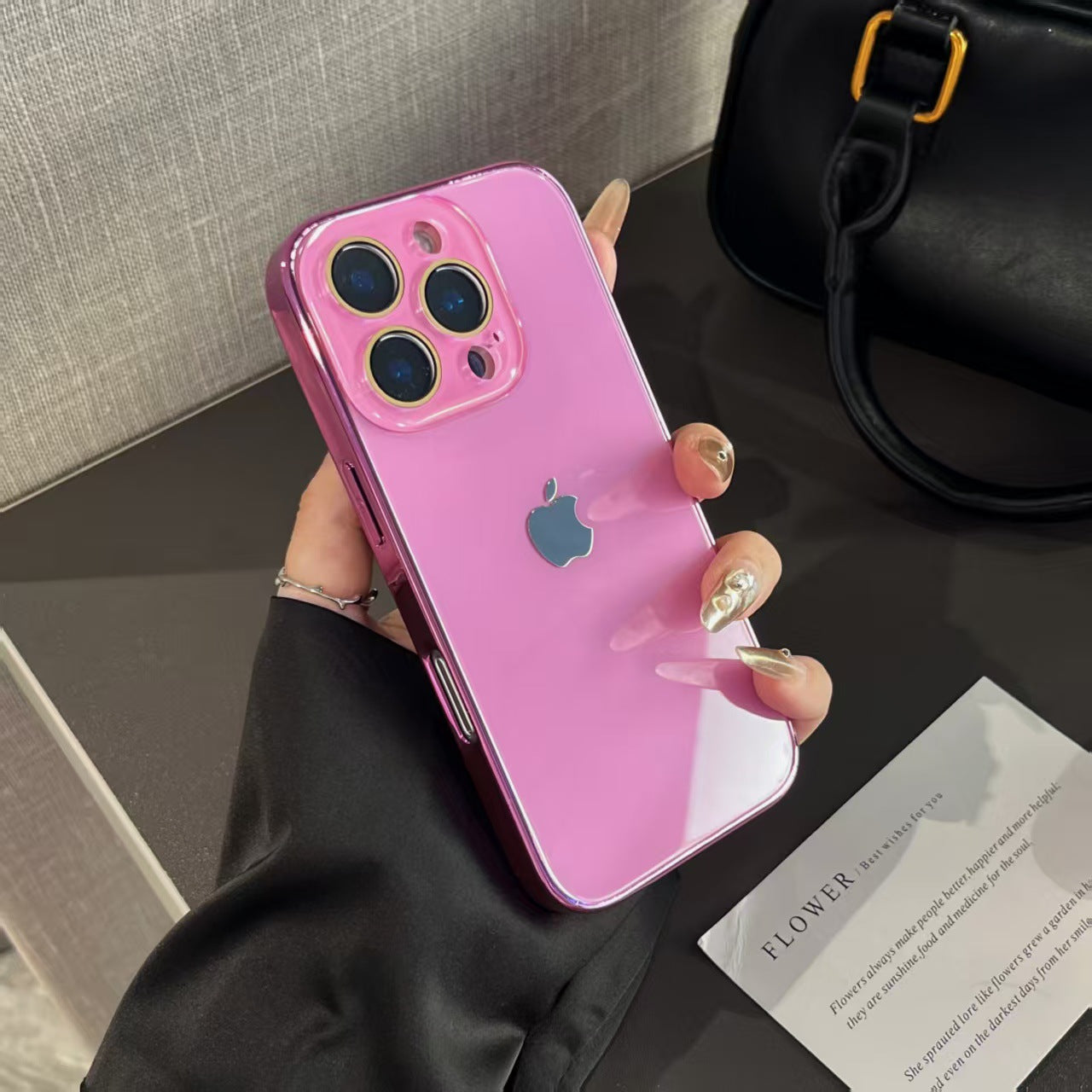 Light Luxury Tempered Glass for iPhone Case