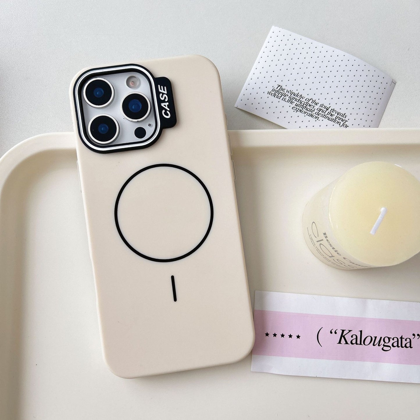 Macron Silicone Magnetic Case for iPhone